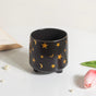 Stars and Moons Black Ceramic Planter Small - Indoor planters and flower pots | Home decor items