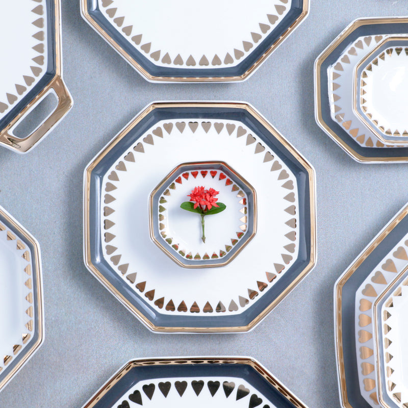 Heart Snack Plate - Serving plate, snack plate, dessert plate | Plates for dining & home decor