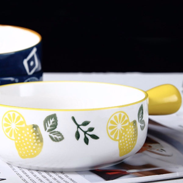 Lemon Bowl With Handle