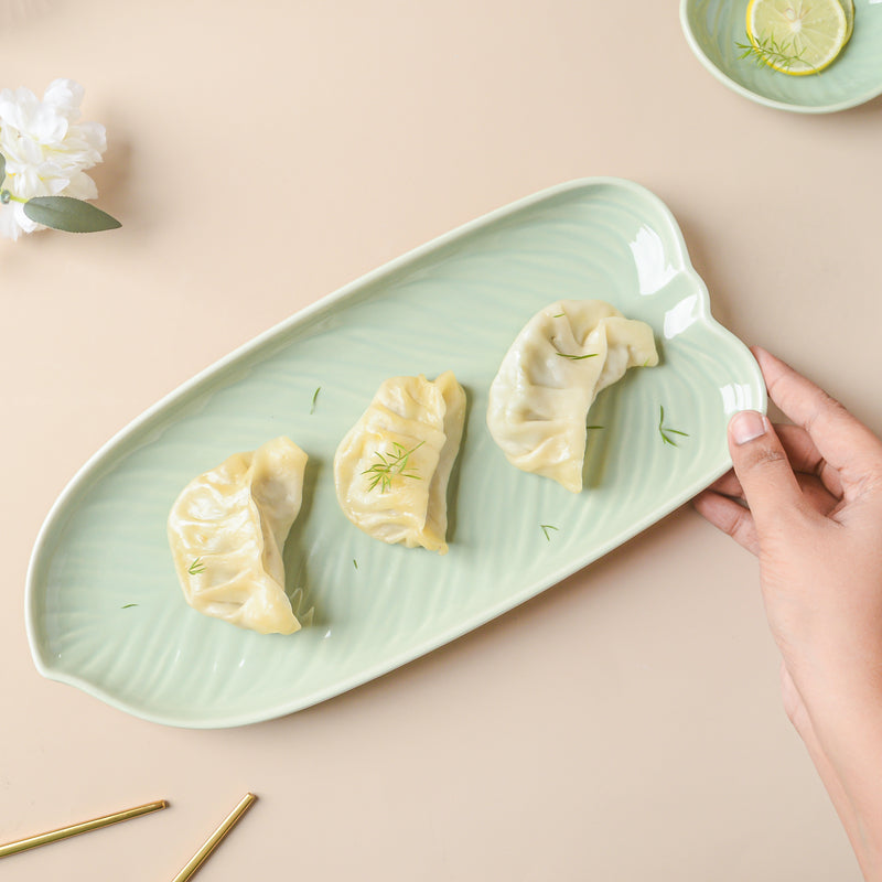 Taro Leaf 30 Piece Dinner Set For 6