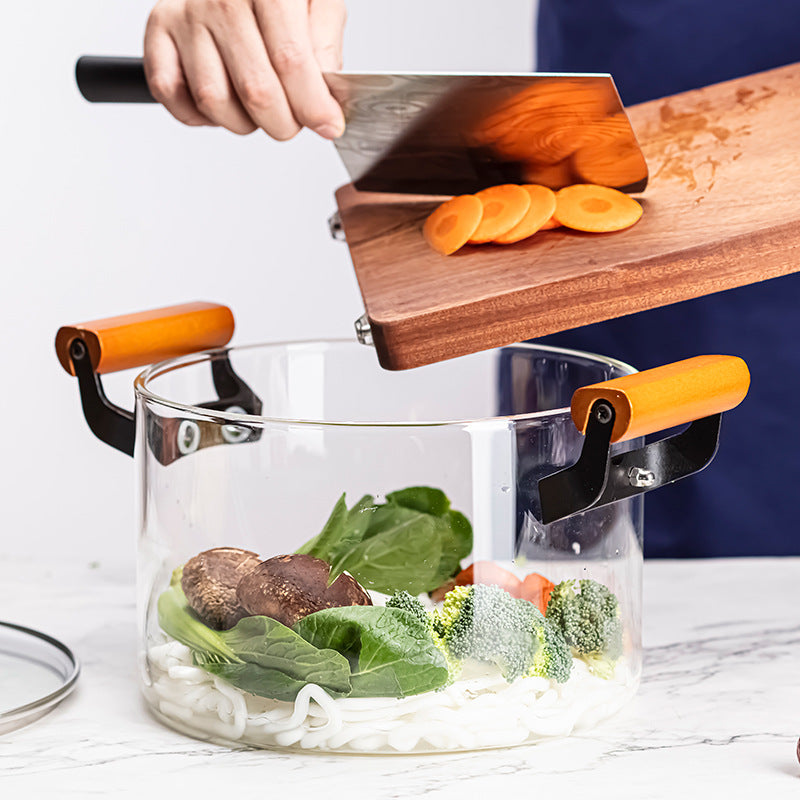 Glass Cooking Pot With Handle - Cooking Pot