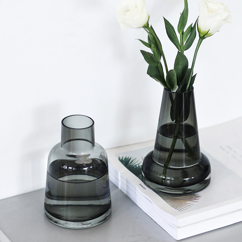 Bouquet Flower Vase - Glass flower vase for home decor, office and gifting | Room decoration items