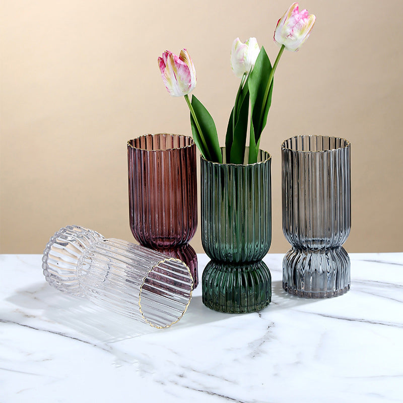 Green Flower Vase - Buy Decorative Glass Vase Online |Nestasia