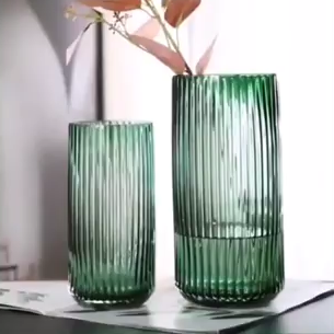 Large Glass Tube Vase - Flower vase for home decor, office and gifting | Home decoration items