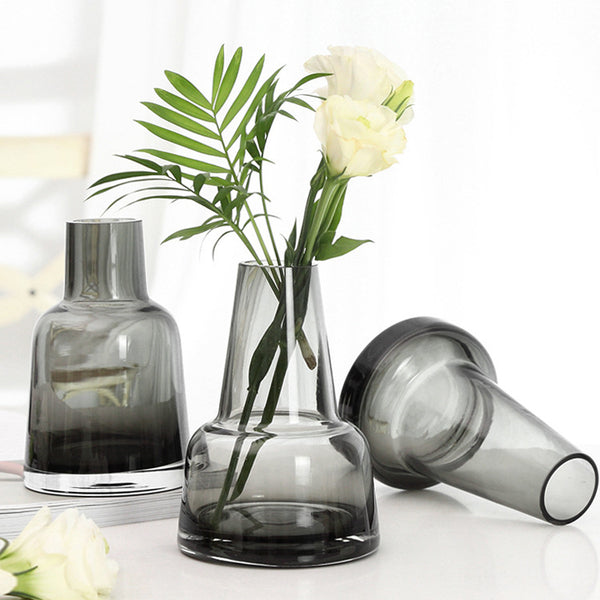 Contemporary Flower Vase - Glass flower vase for home decor, office and gifting | Home decoration items