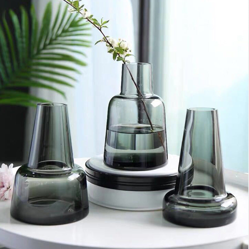 Bouquet Flower Vase - Glass flower vase for home decor, office and gifting | Room decoration items