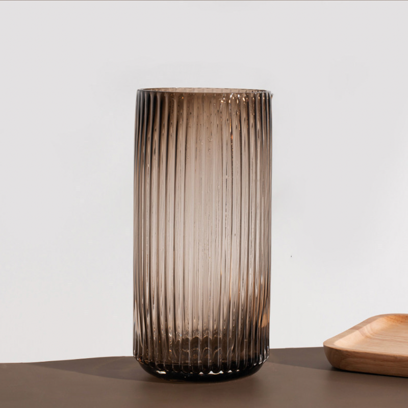 Large Glass Tube Vase - Flower vase for home decor, office and gifting | Home decoration items