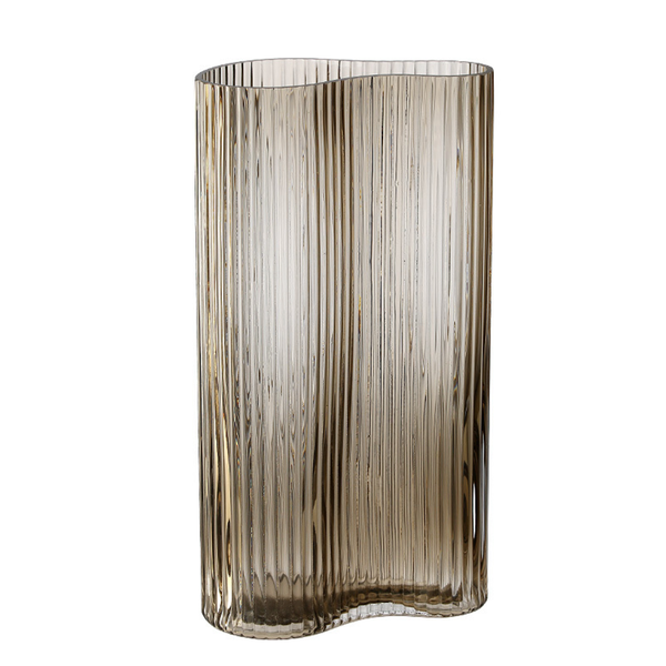 Large Contemporary Glass Vase - Flower vase for home decor, office and gifting | Home decoration items