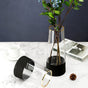 Small Modern Glass Vase - Flower vase for home decor, office and gifting | Home decoration items