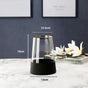 Small Modern Glass Vase - Flower vase for home decor, office and gifting | Home decoration items