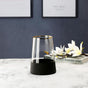 Small Modern Glass Vase - Flower vase for home decor, office and gifting | Home decoration items