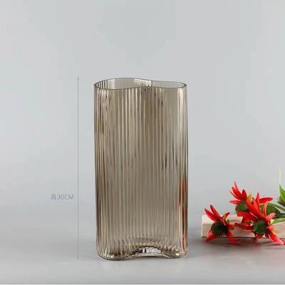 Large Contemporary Glass Vase - Flower vase for home decor, office and gifting | Home decoration items