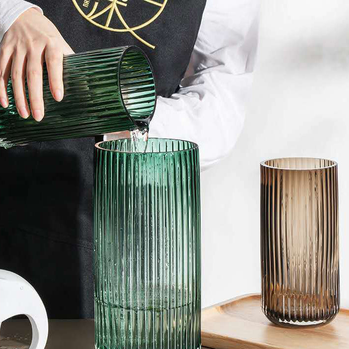 Large Glass Tube Vase - Flower vase for home decor, office and gifting | Home decoration items