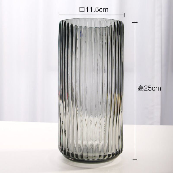 Large Glass Tube Vase - Flower vase for home decor, office and gifting | Home decoration items
