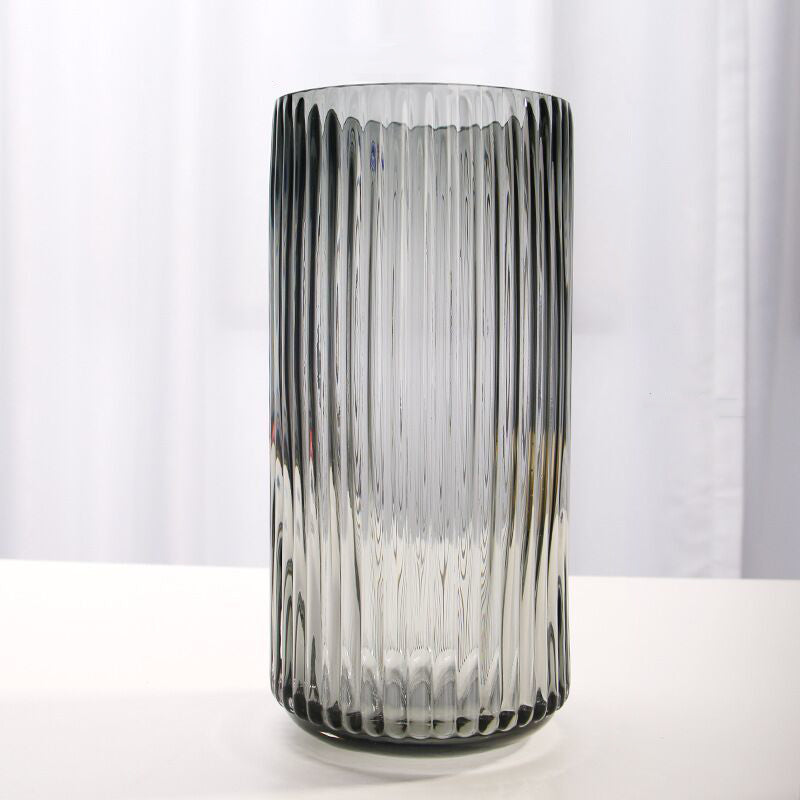 Large Glass Tube Vase - Flower vase for home decor, office and gifting | Home decoration items