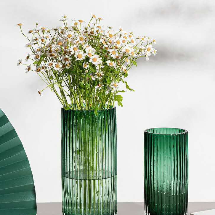 Large Glass Tube Vase - Flower vase for home decor, office and gifting | Home decoration items