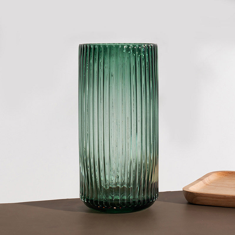 Large Glass Tube Vase - Flower vase for home decor, office and gifting | Home decoration items
