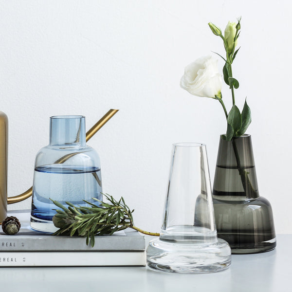 Bouquet Flower Vase - Glass flower vase for home decor, office and gifting | Room decoration items