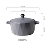 Ceramic Cooking Pot Large - Serving bowl with lid, ceramic bowls with lids, noodle bowl, oven bowl, bowl with handle | Bowls for dining table & home decor
