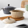 Ceramic Cooking Pot Large - Serving bowl with lid, ceramic bowls with lids, noodle bowl, oven bowl, bowl with handle | Bowls for dining table & home decor