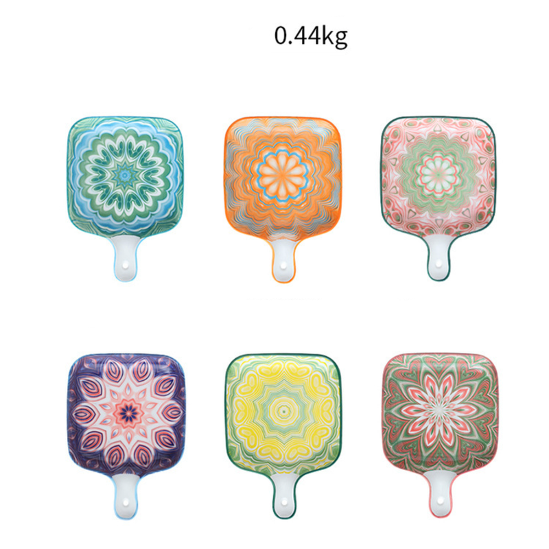 Mandala Baking Plate - Ceramic platter, serving platter, fruit platter | Plates for dining table & home decor