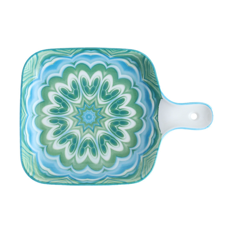 Mandala Baking Plate - Ceramic platter, serving platter, fruit platter | Plates for dining table & home decor