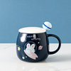 Space Animal Cup With Lid and Spoon- Mug for coffee, tea mug, cappuccino mug | Cups and Mugs for Coffee Table & Home Decor