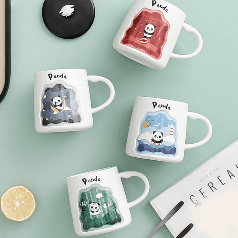 3D Panda Mug- Mug for coffee, tea mug, cappuccino mug | Cups and Mugs for Coffee Table & Home Decor