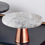 Marble and Metal Cake Stand 8 inch