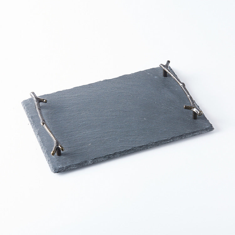 Serving Tray With Twig Handle