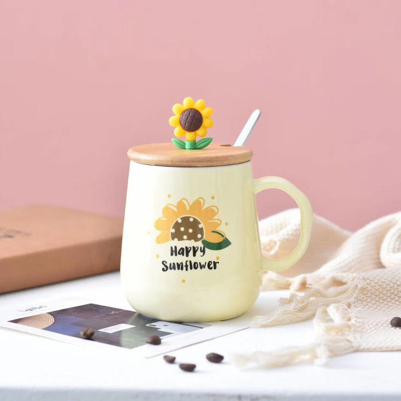 Sunflower Mug- Mug for coffee, tea mug, cappuccino mug | Cups and Mugs for Coffee Table & Home Decor