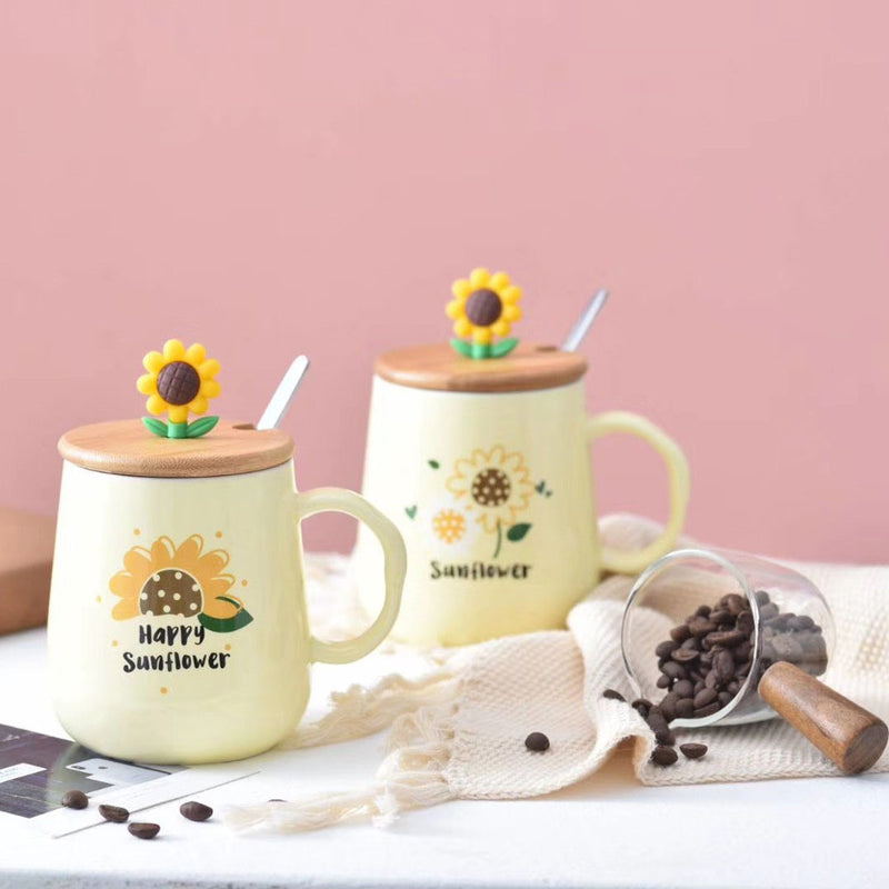 Sunflower Mug- Mug for coffee, tea mug, cappuccino mug | Cups and Mugs for Coffee Table & Home Decor