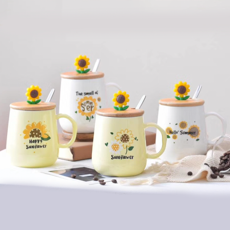 Sunflower Mug- Mug for coffee, tea mug, cappuccino mug | Cups and Mugs for Coffee Table & Home Decor