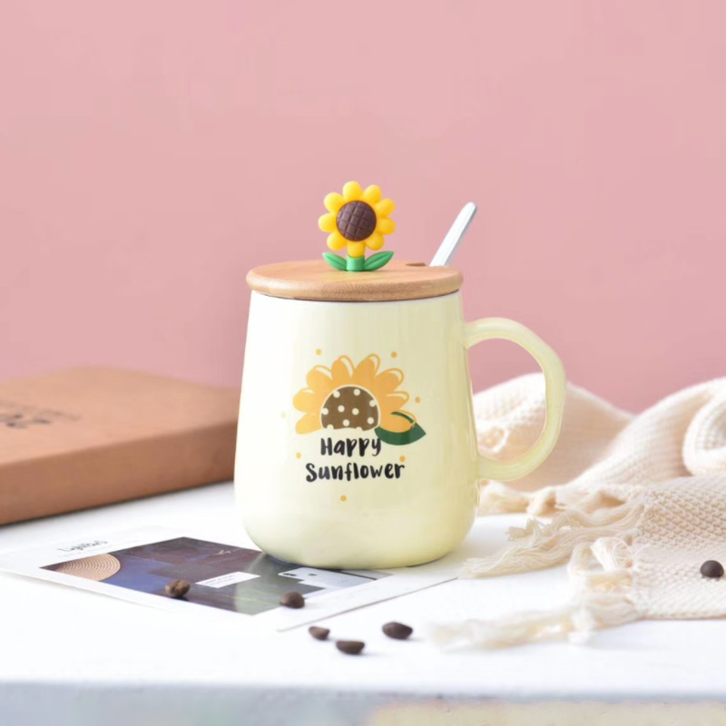 Sunflower Mug- Mug for coffee, tea mug, cappuccino mug | Cups and Mugs for Coffee Table & Home Decor