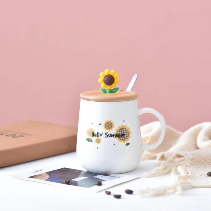 Sunflower Mug- Mug for coffee, tea mug, cappuccino mug | Cups and Mugs for Coffee Table & Home Decor
