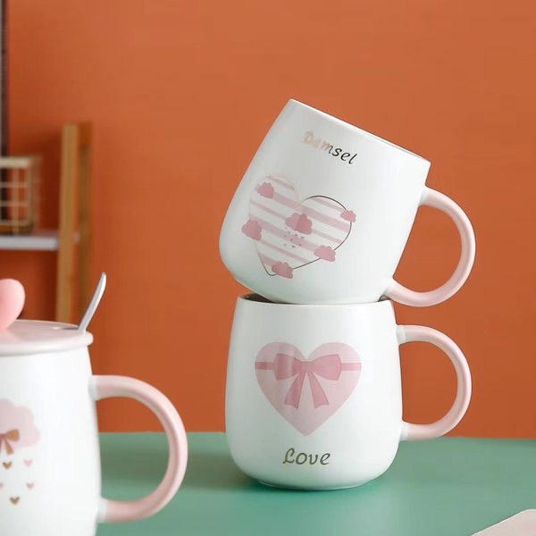 Pink And White Mug