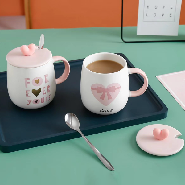 Pink And White Mug