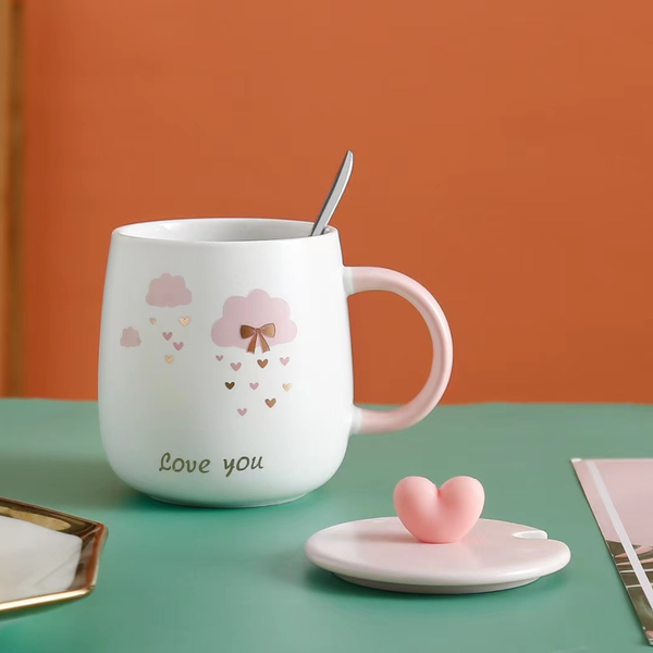 Pink And White Mug