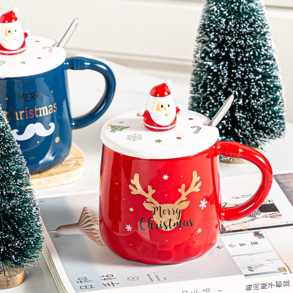 Santa Cup- Mug for coffee, tea mug, cappuccino mug | Cups and Mugs for Coffee Table & Home Decor
