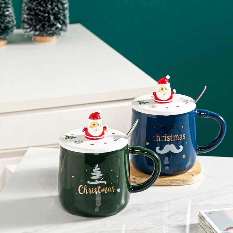 Santa Cup- Mug for coffee, tea mug, cappuccino mug | Cups and Mugs for Coffee Table & Home Decor