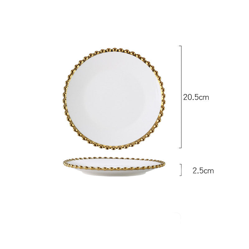 Elysian Scallop Snack Plate - Serving plate, snack plate, dessert plate | Plates for dining & home decor