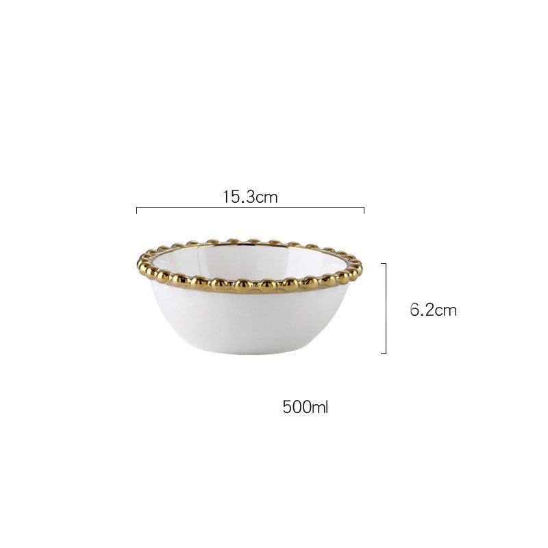 Elysian Scallop White Snack Bowl 500 ml - Bowl,ceramic bowl, snack bowls, curry bowl, popcorn bowls | Bowls for dining table & home decor