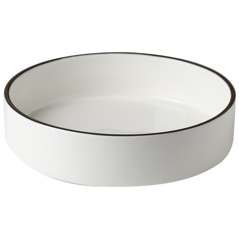 Thin Rimmed Deep Dish - Serving plate, pasta plate, lunch plate, deep plate | Plates for dining table & home decor