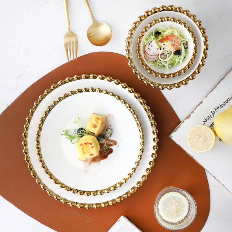 Elysian Scallop Snack Plate - Serving plate, snack plate, dessert plate | Plates for dining & home decor