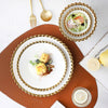 Elysian Scallop Snack Plate - Serving plate, snack plate, dessert plate | Plates for dining & home decor