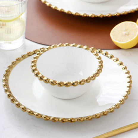 Elysian Scallop Snack Plate - Serving plate, snack plate, dessert plate | Plates for dining & home decor
