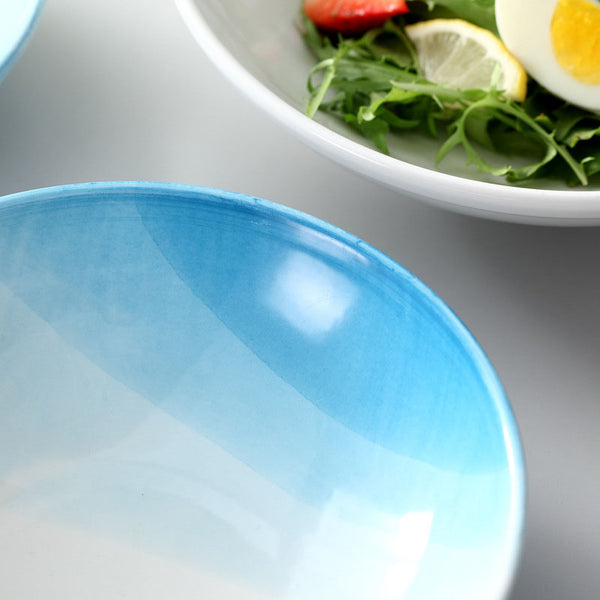 Ombre Salad Bowl 600 ml - Bowl, ceramic bowl, serving bowls, noodle bowl, salad bowls, bowl for snacks, large serving bowl | Bowls for dining table & home decor