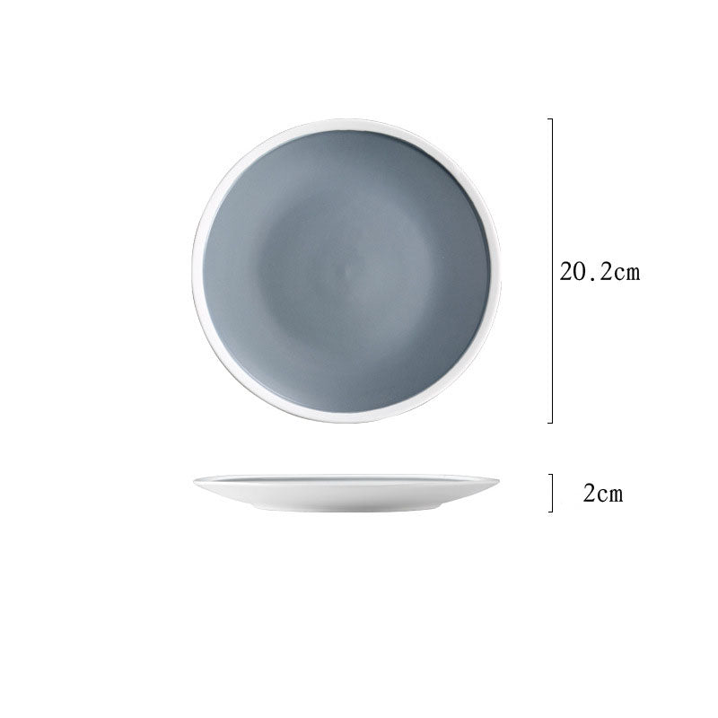 Round Breakfast Plate - Serving plate, snack plate, dessert plate | Plates for dining & home decor