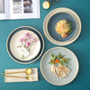 Ceramic Round Snack Plate - Serving plate, snack plate, dessert plate | Plates for dining & home decor