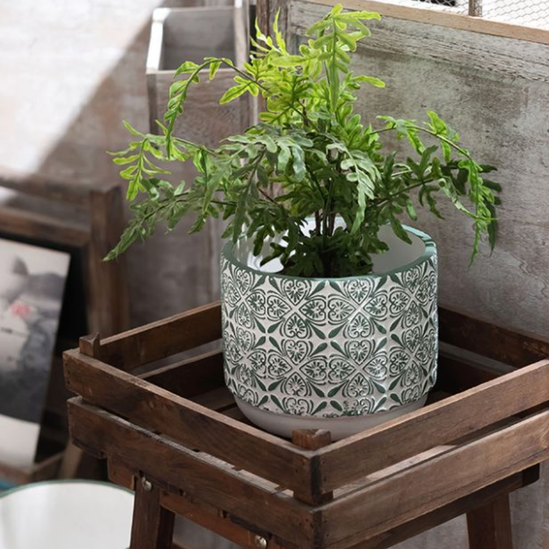 Lush Green Pot Small - Plant pot and plant stands | Room decor items